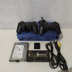 Jual ps2 warna Biru seri 5***** dan monitor Dell 19inch