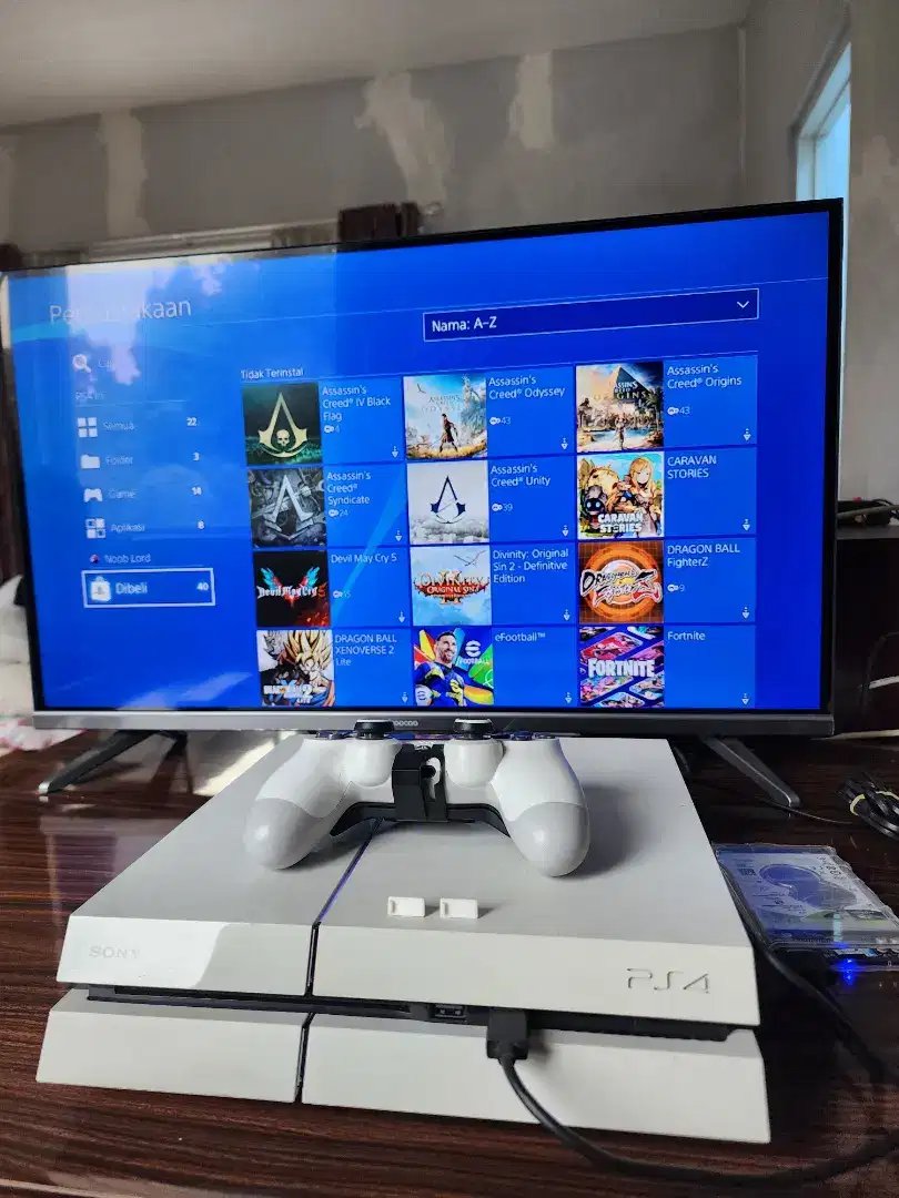 Jual PS 4 PlayStation 4 Fat Putih ROM 500GB + HDD 1TB - Gambar 3